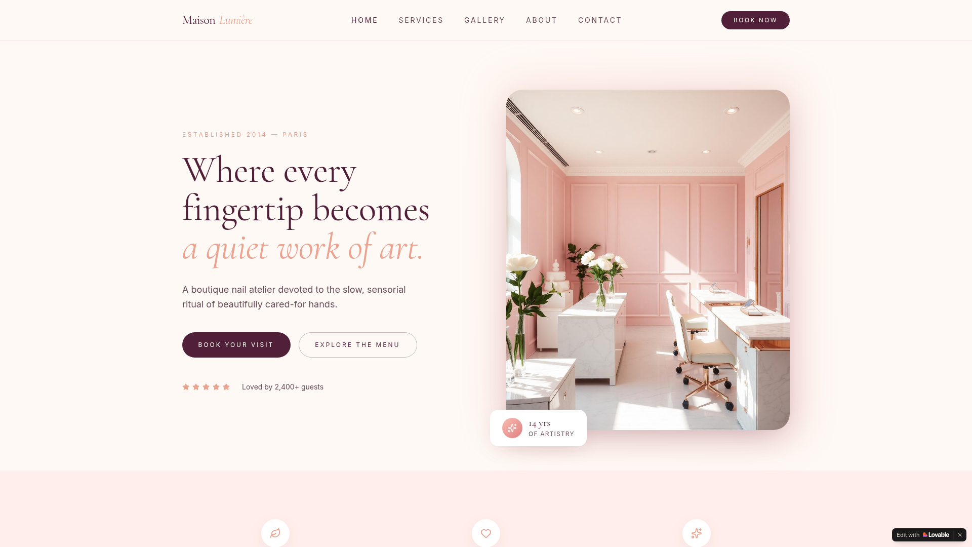 Maison Lumière — Luxury Nail Salon — Paris